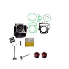 Kit Cilindro Valvulas Juntas Retentor Biz 100 Pop Metal Leve
