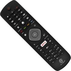 Controle remoto para tv philips smart botão atalho netflix - MB Tech