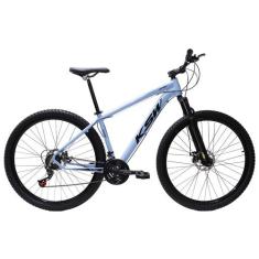 Bicicleta Aro 29 Bike Ksw 21 Marchas Alumínio Freio A Disco, Azul clar