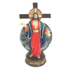 Imagem Escultura Santas Chagas de Jesus 12 cm Resina - Evangelize