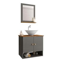 Gabinete Banheiro Deli Cuba Lume Bco Torneira Val Click Inox