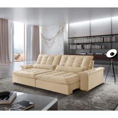 Sofá Victory Linho 02 Módulos De 120cm B25cm Meu Sofá Online A294 Linho Creme