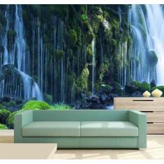 Papel Parede Painel Fotográfico Cachoeira 3D 3,75M² Na 040 - Voce Deco