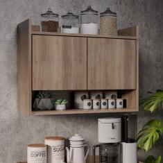 Armário de Cozinha Aéreo 70,5 cm Com Nicho Colin Freijó M12 - D'Rossi 