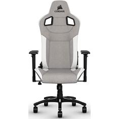 CORSAIR T3 Rush Gaming Chair Design Conforto, Cinza/Branco