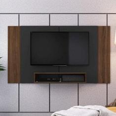 Painel Extensível para Tv até 55 Polegadas Estilare Móveis Preto/madeirado