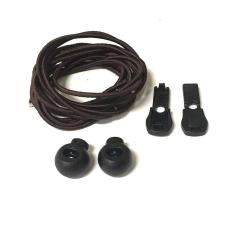 Kit 10 Cadarços Elásticos Stretch Para Tênis Triathlon Preto