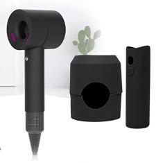 Capa Protetora de Silicone para Secador de Cabelo, Proteção contra Poeira à Prova de Choque para Viagem, Capa Antiarranhões Com Design Especial de Rotação do Bico para Viagens