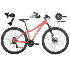 Bicicleta Aro 29 Absolute Mia 3 Feminina Câmbio Shimano Alívio E Altus 27v Freio Hidráulico Garfo Trava - Rosa Tam.16.6