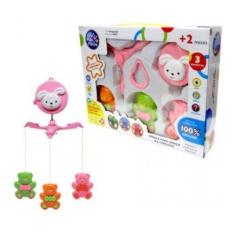 Móbile Giratório Musical De Bebê Menino Menina Ursinho - anjo da mamãe