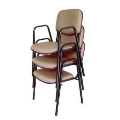 03 Cadeiras para Auditórios Linha Hotel Auditório Bege