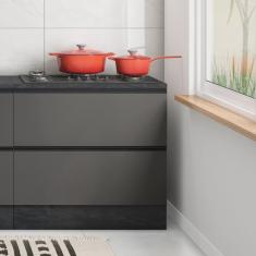 Balcão para Cozinha com Tampo 80cm 1 Porta 1 Gaveta Etna