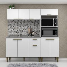 Cozinha Compacta Iara 9 Portas 1 Gaveta Branco - Jcarvalho