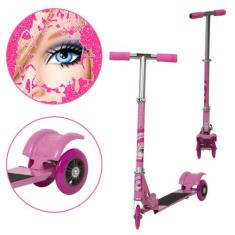 Patinete Infantil de Ferro Barbie Dobrável Meninas Juvenil - TOYS 2U