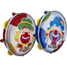 Pandeiro Infantil Patati e Patata Luen 8 Polegadas com platinelas de p