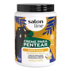 Creme Para Pentear Salon Line Super Óleos 1L
