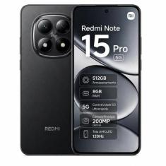 Smartphone Celular Xiaomi Redmi Note 15 Pro 512GB, 8GB RAM, 5G, Tela 6