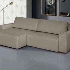 Sofá Siena - Retrátil / Reclinável 220 Cm- Veludo Castor