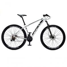 Bicicleta Aro 29 Krw Alumínio Shimano 21 Vel Freio A Disco Suspensão S6 15.5 Branco-Preto