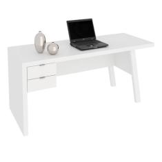 Mesa para Escritório com 02 Gavetas ME4122 Branco - Tecno Mobili, Bran