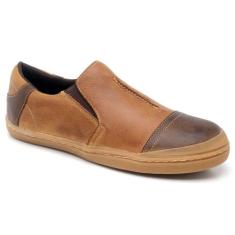 Tenis Em Couro Graxo Café/Graxo Conhaque - Simprona, 39, Marrom