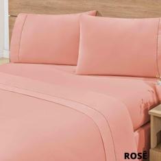 Lençol Casal Padrão 3 Peças 200 Fios 100% Algodão Toque Macio Ponto Pa