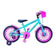 Bicicleta Infantil Aro 16 Forss Bella C/Cestinha E Rodinhas