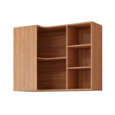 Armário Aéreo P- Cozinha Eloise De Canto C-5 Nichos 92cm Freijo - Mgm