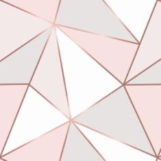 Papel de parede zara decor fio rosê auto colante 3m