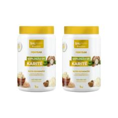 Creme Para Pentear Beleza Natural 1kg Explosao Karite- 2un