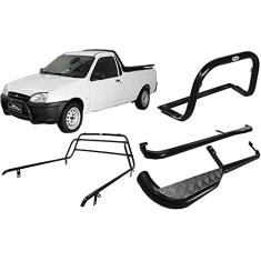 KIT QUEBRA MATO + ESTRIBO + SANTO ANTONIO COURIER PRETO