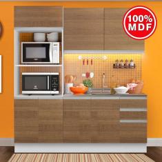 Cozinha Compacta Madesa 100% MDF Acordes Glamy 2 gavetas 8 Portas