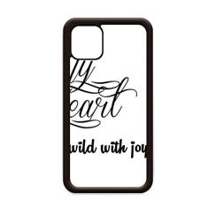 Capa Famous Poetry Citação My Heart Joy para iPhone 12 Pro Max para Apple Mini Mobile Case