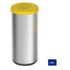 Lixeira Inox Tramontina Piemonte 40 Litros Scotch Brite e Tampa Bascul