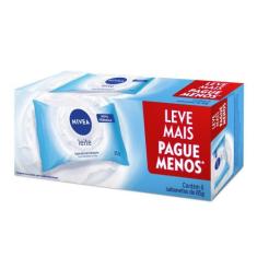 Sabonete em Barra Nivea Hidratante Leite Promo 6 Unidades 85g