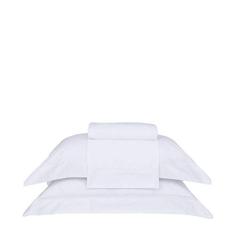 Buddemeyer Jogo de Cama Casal Cetim 300 Fios Bud Vision New Colors II 100% Algodão Penteado Branco 4 peças