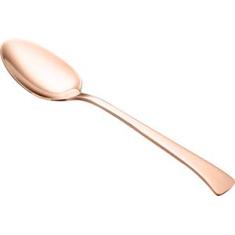 CJ 12 COLHERES DE AÇO INOX P/SOBREMESA PVD ROSÉ GOLD BERNA