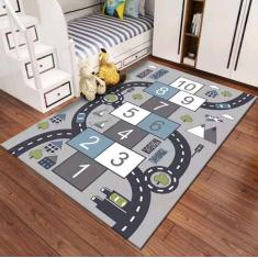 Tapete Infantil Soft Macio Antiderrapante Belga Kids - Texfine, Amarel