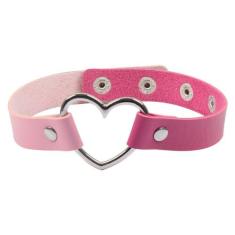 Choker Gargantilha Colar Egirl Punk Gótico Coleira - Vila Kawaii, Rosa