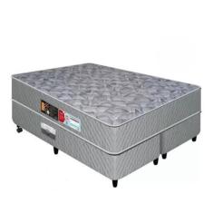 Cama Box Queen Castor Sleep Max D33 158x198x52+ Box Castor, Cinza, Que