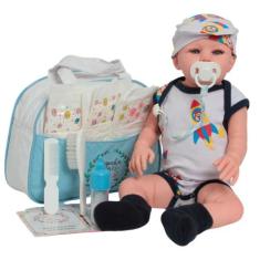 Boneco Reborn Abigail Realista Enxoval Aviãozinho Completo - Cegonha R