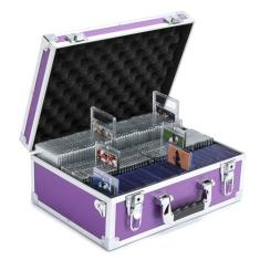 HEWEI WORKS Estojos de cartões colecionáveis (roxo)