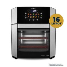 Air Fryer Oven Britânia 16L 4 em 1 Porta Removível BAF16A, Preto e Pra