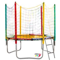 Cama Elástica 2,00M ChicoPlay Lona Amarela Nacional