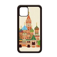 Capa com símbolo nacional de ilustração da Rússia para iPhone 12 Pro Max para Apple Mini Mobile Case