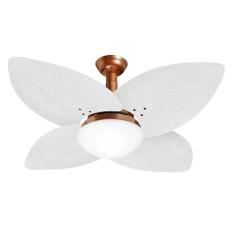 Ventilador de Teto Jet Aspen Venti-Delta Cobre Rattan Branca 110V, 110