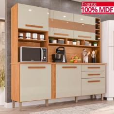 Cozinha 6 Portas 2 Gavetas Amanda Com Espelho - Tudo de Móveis