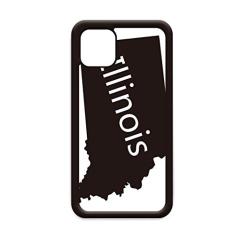 Illinois America mapa dos EUA para iPhone 11 Pro Max capa para celular Apple