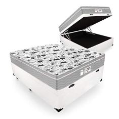 Cama Box Baú Casal + Colchão De Molas Ensacadas - Probel - Evolution - 138x188x74cm