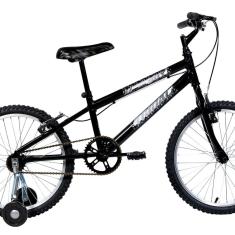 Bicicleta Aro 20 Infantil Mtb Boy com Roda Lateral Preto